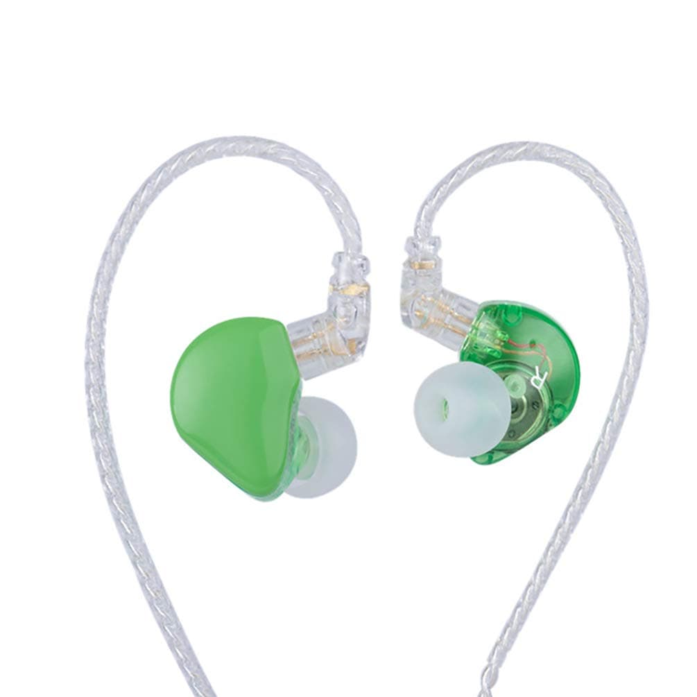TINHIFI T1 Plus Tin Audio Wired IEMs in-Ear Earphone 10mm Beryllium Diaphragm Dynamic Driver Bass Sports Headset with Detachable 0.78MM 2Pin Cable (Green)