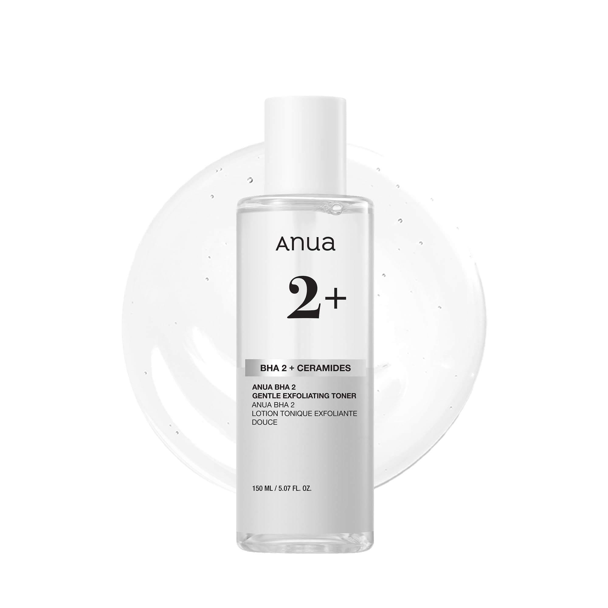 BHA 2% Gentle Exfoliating Toner, Mild Facial Exfoliant, Salicylic Acid for Pores and Sebum, Teatree Extract, Hyaluronic Acid, Ceramides (150ml / 5.07 fl.oz.)
