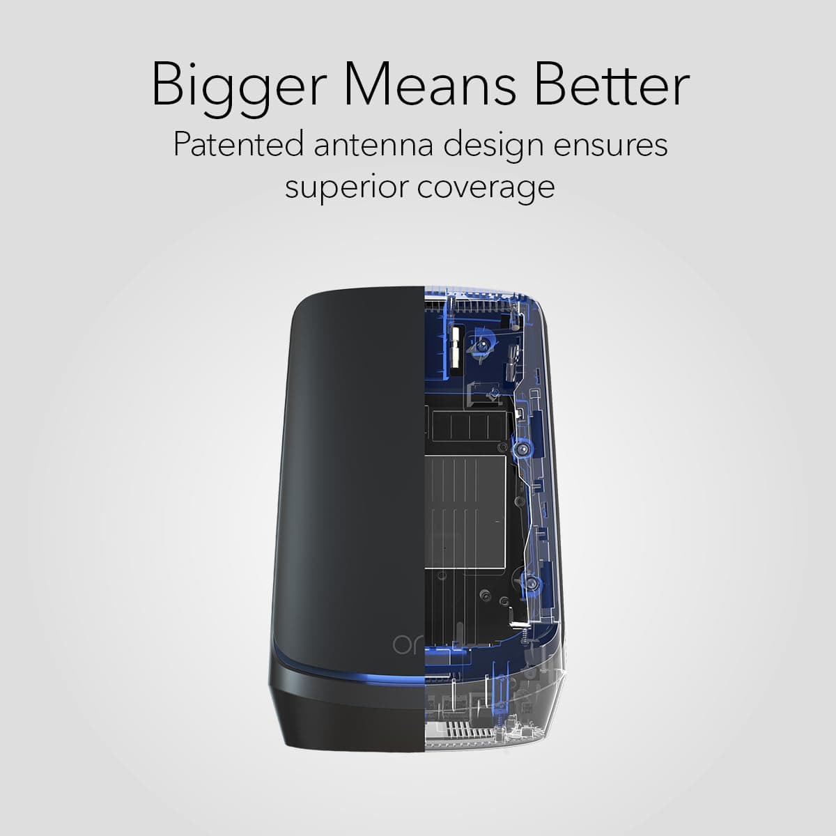 NETGEAR Orbi Whole Home Quad-band Mesh WiFi 6E System – Black Edition (RBKE963B) – Router with 2 Satellite Extenders