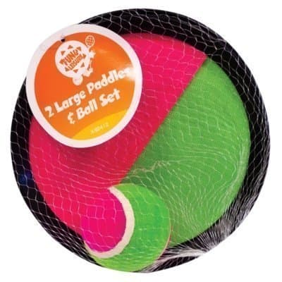 Home Fusion Company Kids Children's Velcro Paddle Ball Set Throw & Catch Game Beach Garden Outdoor