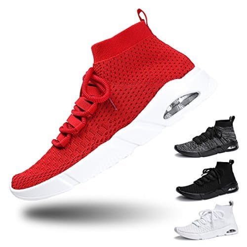 Casual Breathable Sneakers for Women Men Air Cushion Knit Slip On Walking Shoes Athletic Shoes for Unisex Lovers