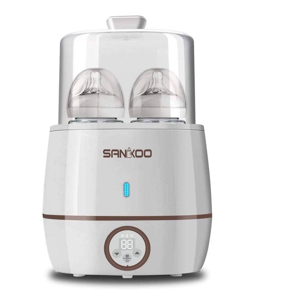 Baby Bottle Warmer & Steam Sterilizer, UPPEL 3-in-1 Baby Food Warmer Heat Breast Milk, Formula Evenly, with Double Bottles Design and Accurate Temperature Control