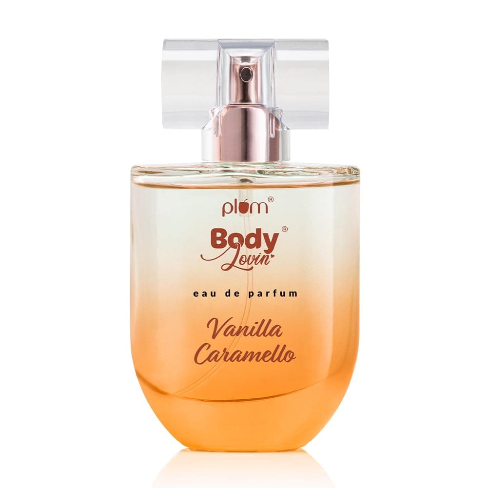 Plum BodyLovin' Vanilla Caramello Eau De Parfum Long Lasting & Luxurious Delicious Caramel Fragrance Luxury Liquid Perfume For Women Vanilla, Caramel & Pistachio Notes Travel-Friendly (50 Ml)