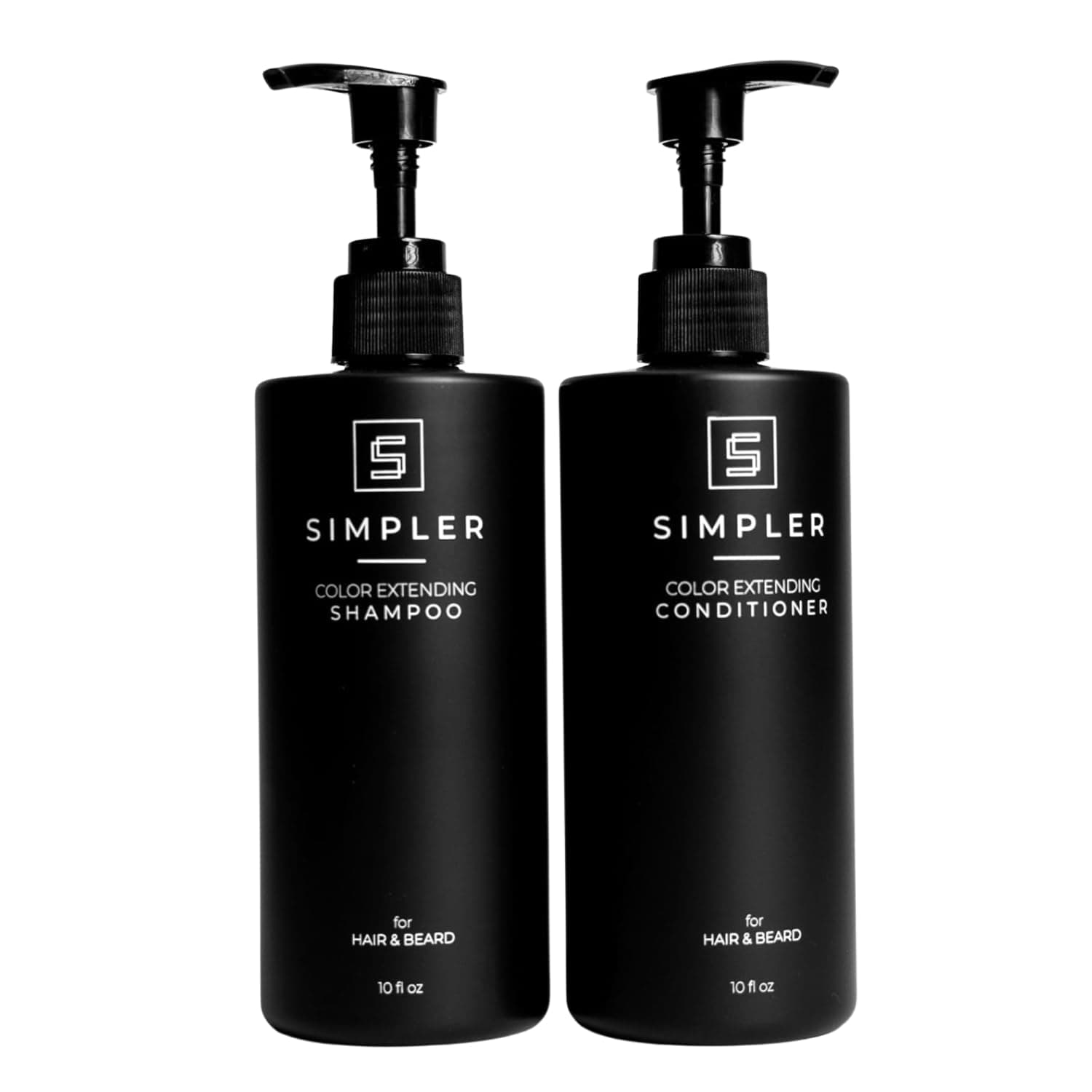 Simpler Color Protecting Shampoo And Conditioner for Men (Sweet Agave Scented) - Dye & Sulfate Free Shampoo for Color Treated Hair & Beard - Hair Cleanser w/Coconut Oil, Almond Oil & More
