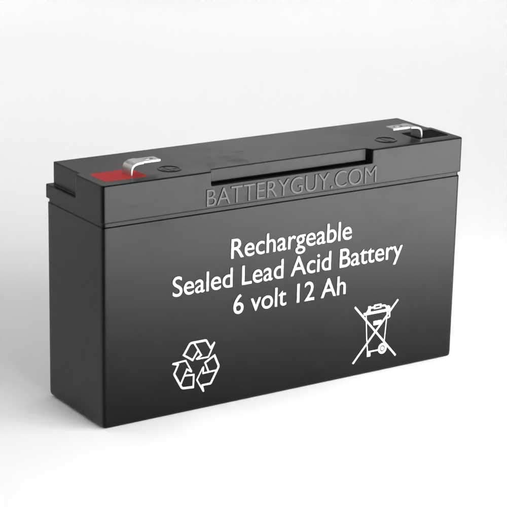 6V 12Ah SLA battery - BG-6100F1 (Rechargeable) - Qty of 1