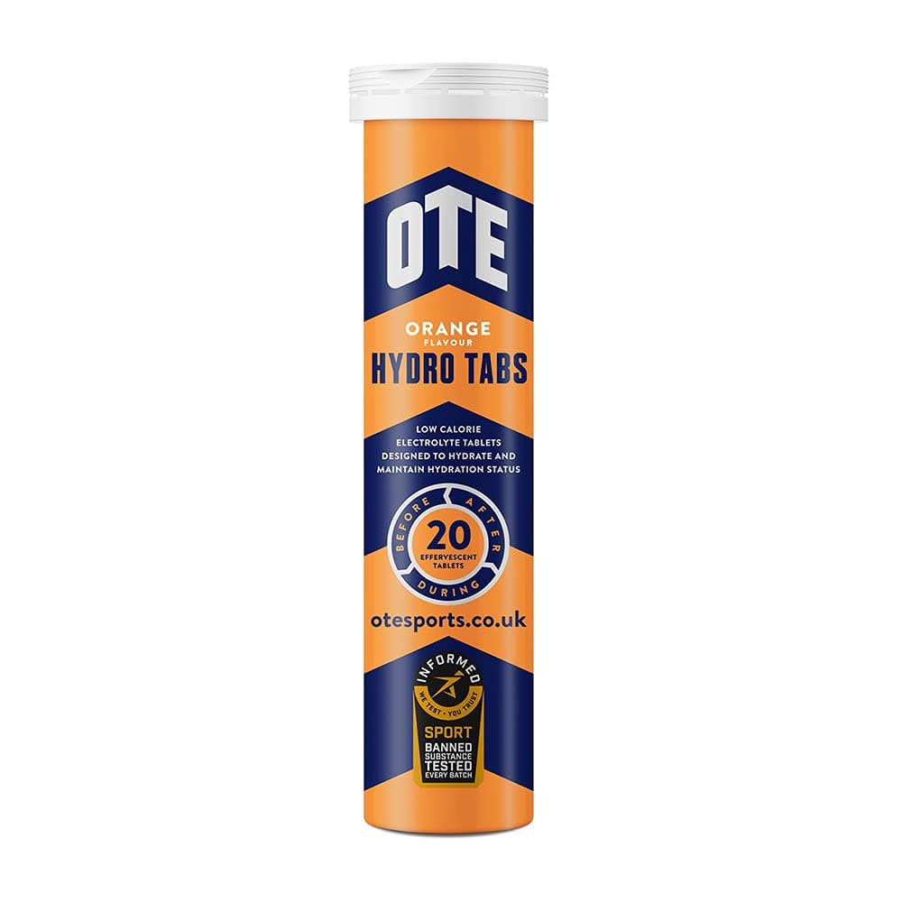 OTE Hydration – Electrolyte Salt Supplement for Runners & Cyclists – Rehydration for Cycling, Running & Endurance Sport – Tube of 20 (Orange, Single Tube)