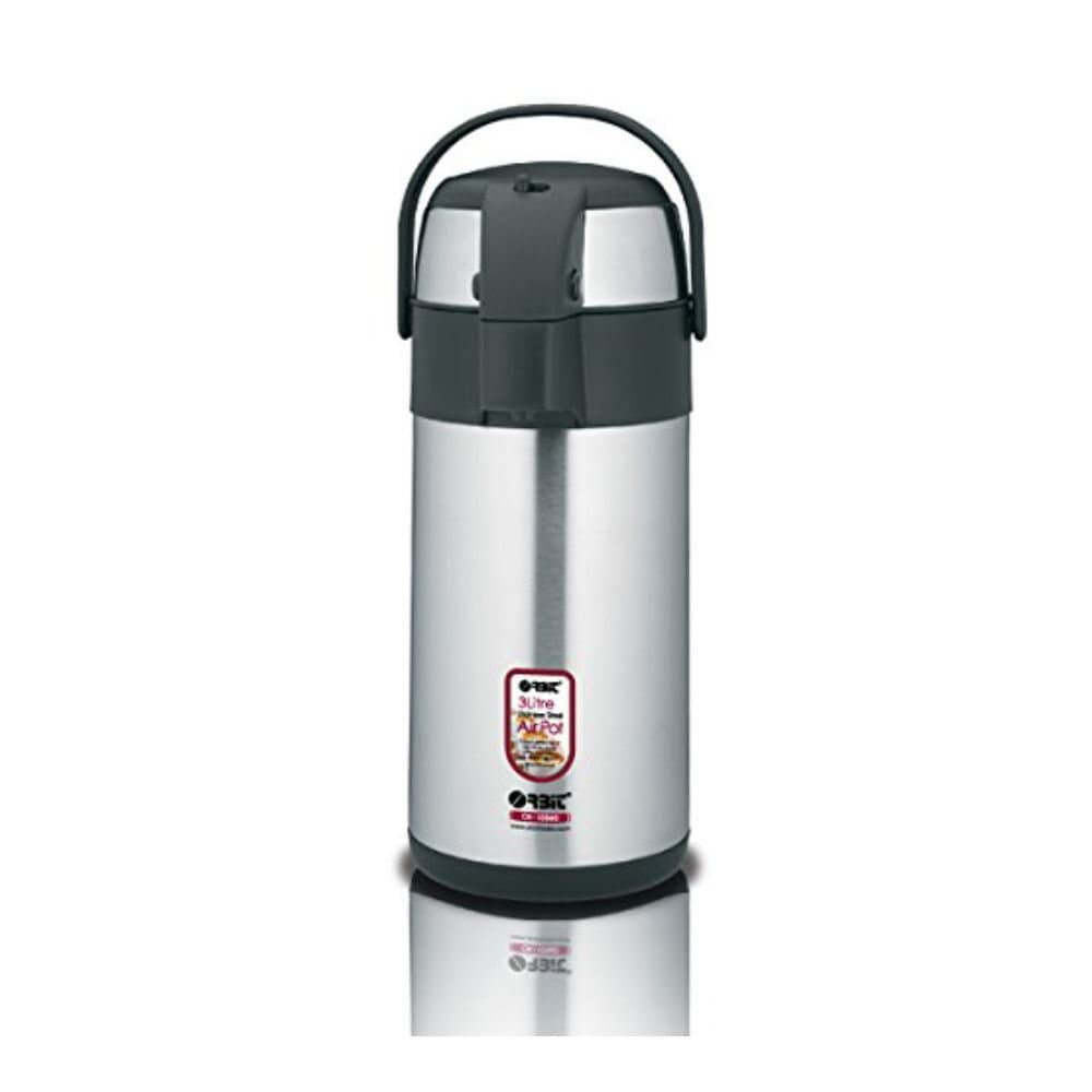 3Ltr Pump Action Airpot Flask Stainless Steel 3.0 LTR