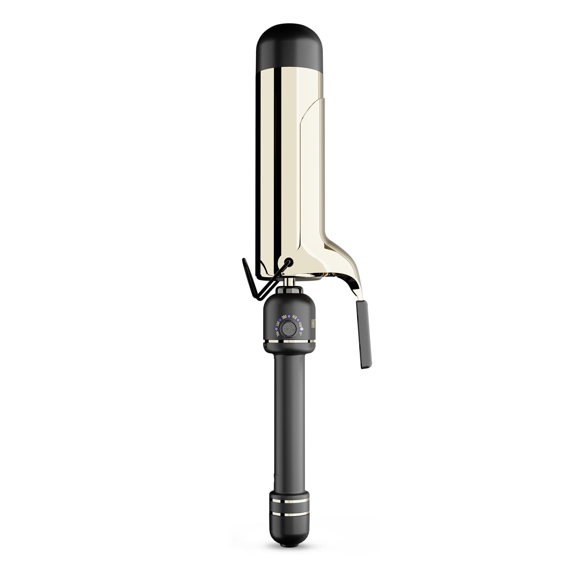 HOT TOOLS New and Improved 24K Professional 2" Extended Curling Iron with Clamp for Loose Inflatable Curls, 24K Technology for Long Results and Longer Barrel for One