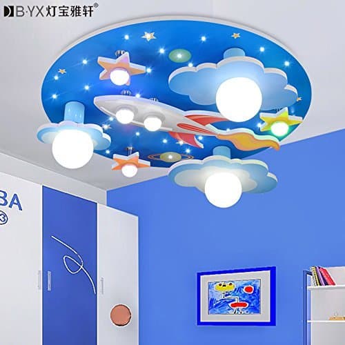 CNMKLM Universe stars children's room ceiling lamp with led white light lamp bedroom environment for boys and girls cartoon 610*610*190mm