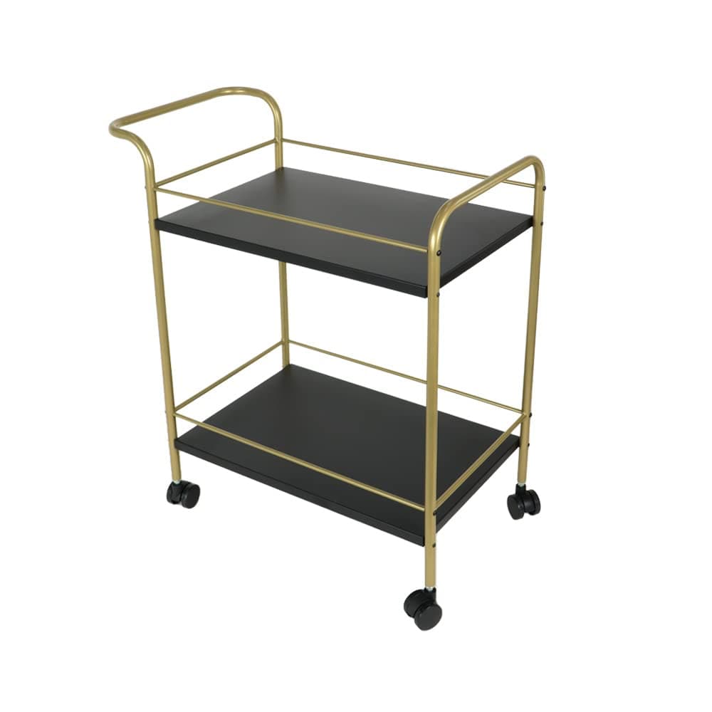 DECOWORLD|| Premium Metal Kitchen Serving Trolley with Wheels|| Barcart Trolley, Serving Trolley, Utility Cart with Wheels for Kitchen, Dining Room, bar or Living Room