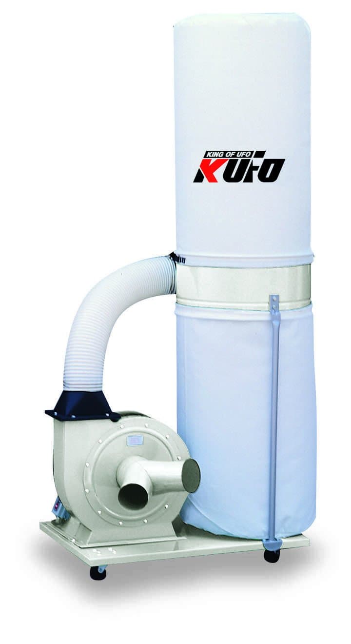 Kufo Seco UFO-1013 2HP, 3phase 220/440V (prewired 220V) 1550 CFM Vertical Bag Dust Collector