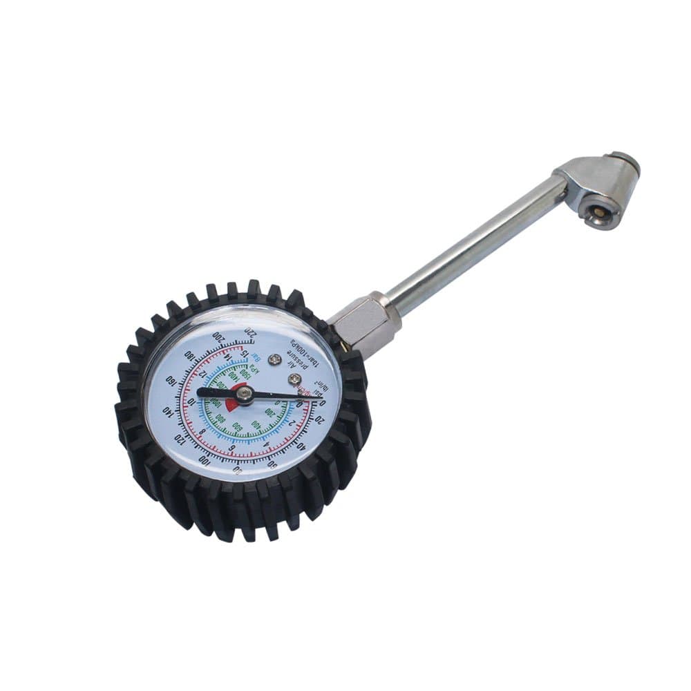 Flexi-Pro Tire Pressure Gauge, Heavy Duty Best For Car & Motorcycle
