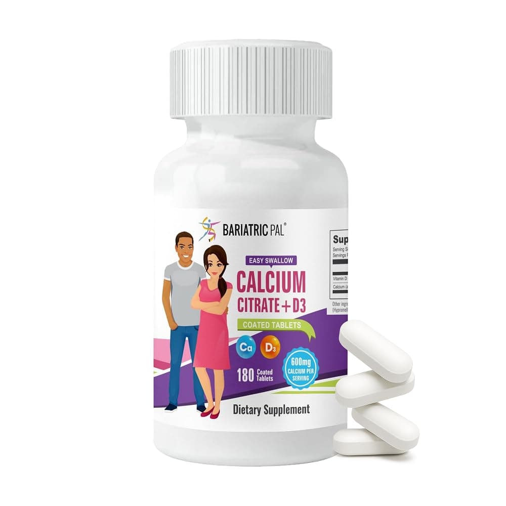 Easy Swallow Calcium Citrate (600mg) and D3 Coated Tablets (30-Day Supply)