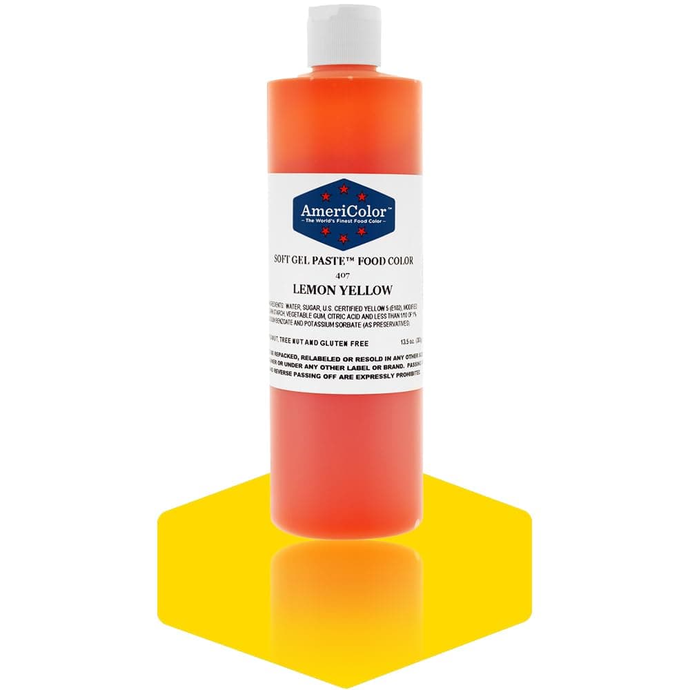 Americolor Soft Gel Paste Food Color, 13.5-Ounce, Lemon Yellow