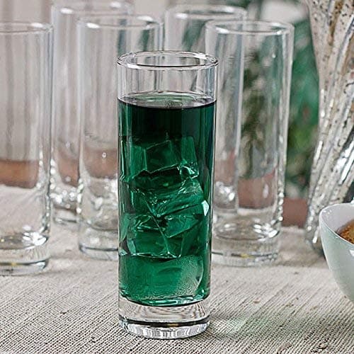 Ocean New York Hi Ball 340 ml Soda Lime Clear Glass Set of 6 | Used for Serving Water, Cold Drinks, Juice, Cocktail, Milkshake, Smoothie | Ideal for Home, Party, Restaurant | Gift for Special Occasion