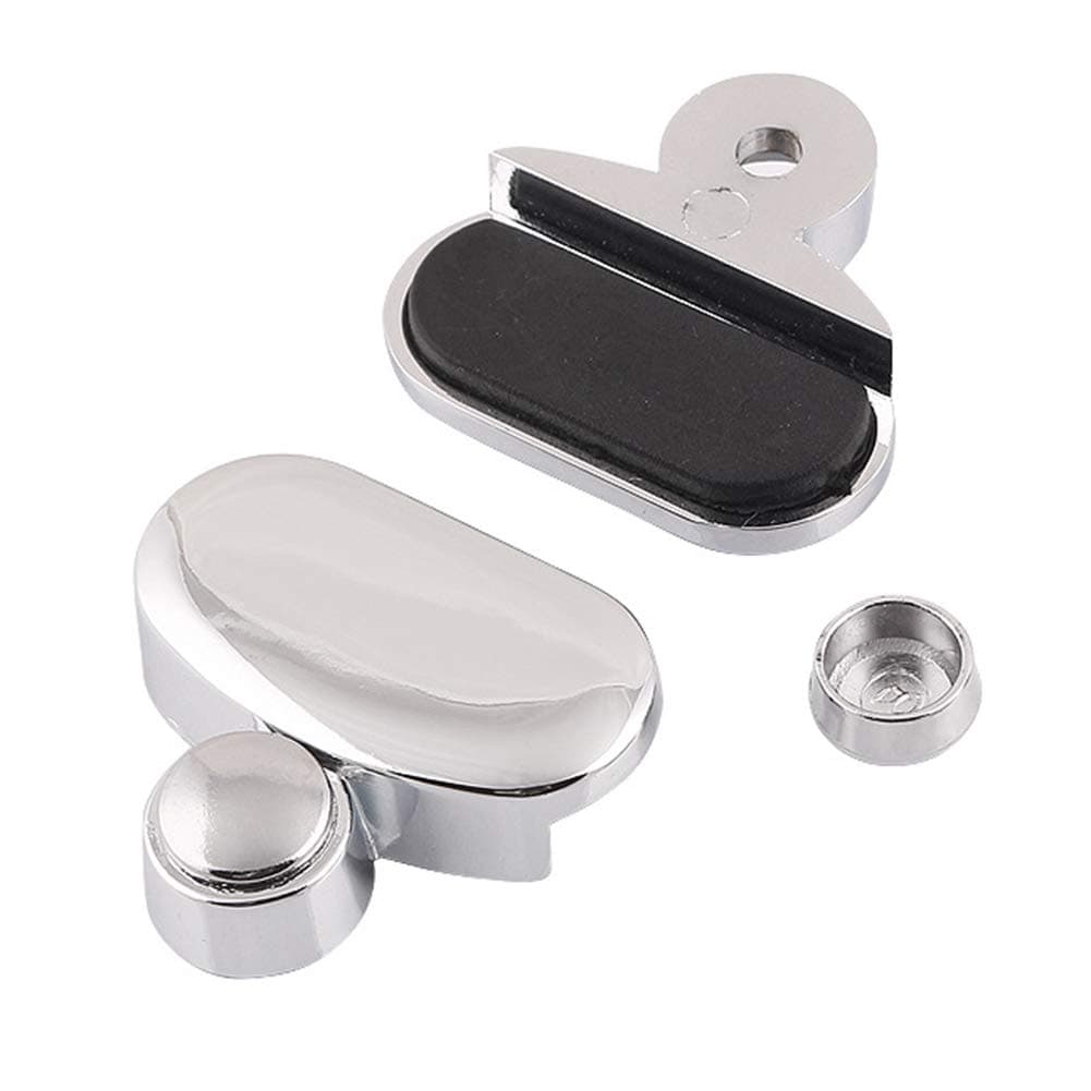 Sunoney 4 Pieces Glass Clamp Bathroom Mirror Clips Zinc Alloy Glass Clip Holder Shelf Brackets