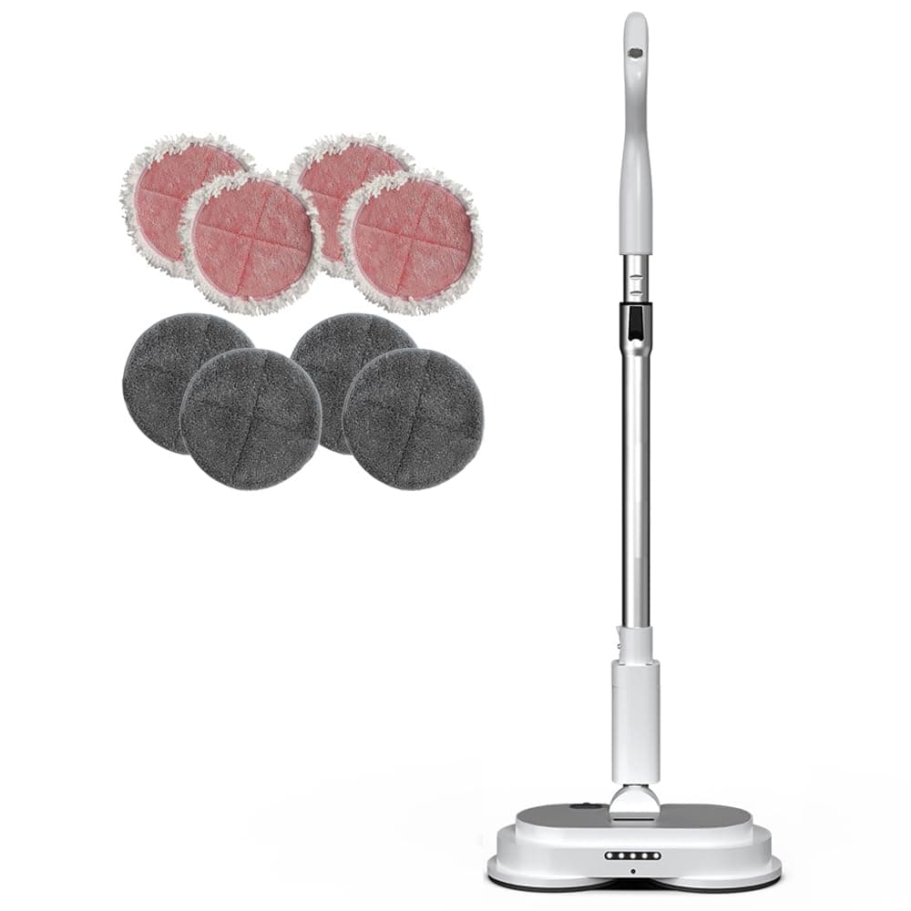 PowerGlide City+ | Hard Floor Cleaner And Polisher | Good Housekeeping Institute Approved | Compact, Cordless and Rechargeable | With 8 Machine-Washable Microfibre Pads