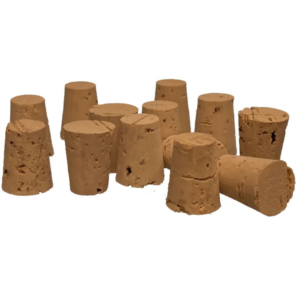 Cork Stoppers, Size 11, XXX Quality, Karter Scientific 15A4 (Pack of 25)