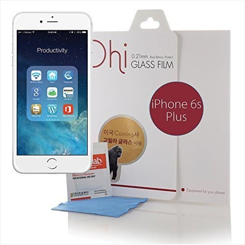 [Ohi] iPhone 6S Plus (5.5) Screen Protector [Ohi.F] (0.2mm), force touch compatible, Rounded Edge Tempered Glass Screen Protector for iPhone 6S Plus(5.5)-Ohi. F