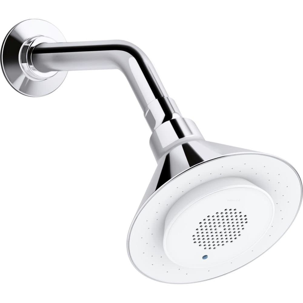 K-9245-CP 2.5 GPM Moxie Showerhead and Wireless Speaker, Polished Chrome