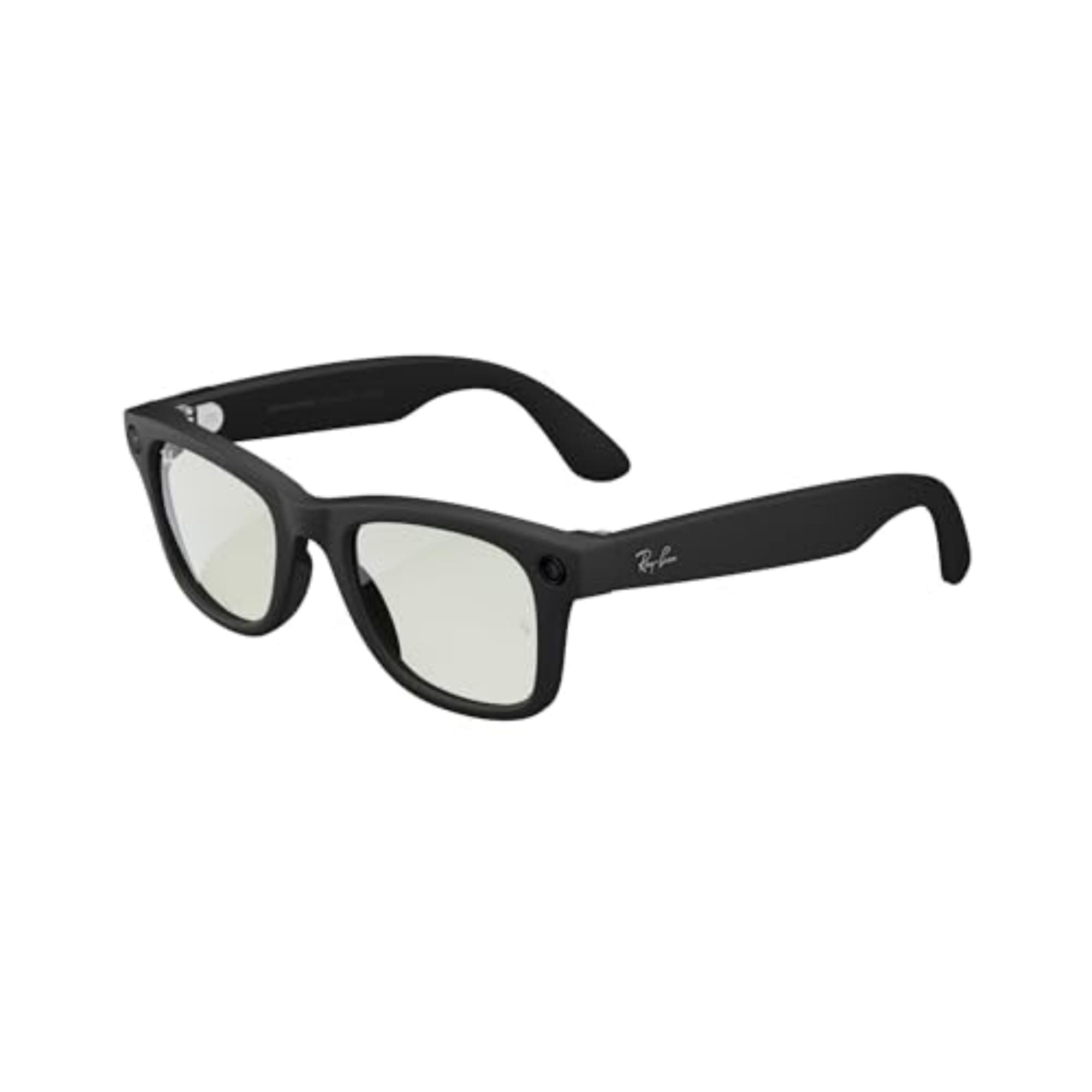 Meta Ray-Ban - - Smart Glasses - Wayfarer Large - Matte Black/Clear to G-15 Green Transitions