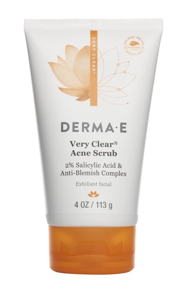 DERMA E Deep Pore Acne Scrub – Blemish Control Facial Wash with Salicylic Acid - Gentle Oil Control Face Wash Polishes, Soothes and Balances Skin, 4 oz