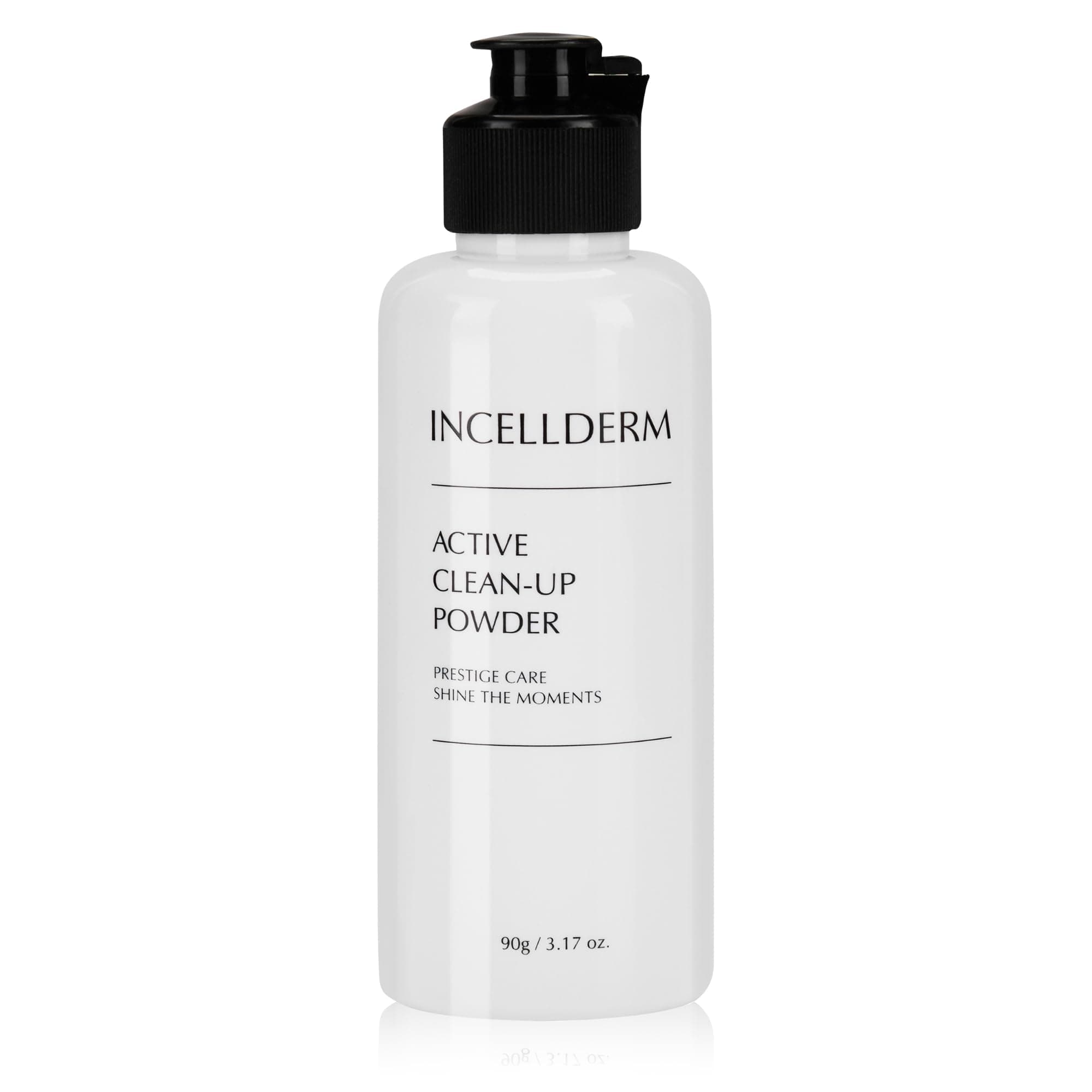 INCELLDERMActive Clean-Up Powder 90g (3.17oz) | Water-Activated Facial Cleanser with Papain Enzymes | Gentle Exfoliation and Skin Barrier Support | Plant-Based Formula