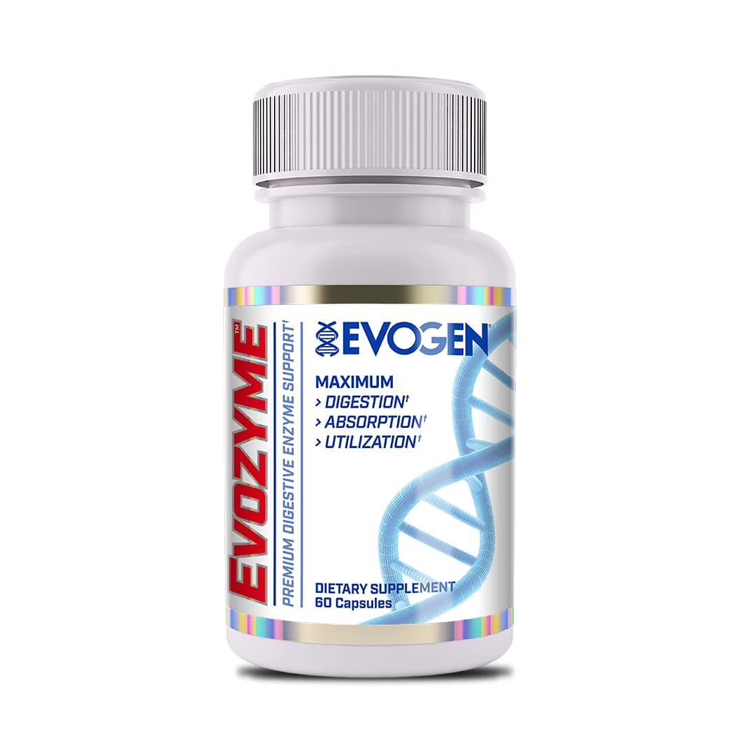 Evozyme | Premium Digestive Enzyme Support, Protease, Lactase, High Potency, Recovery, Maximum Food Breakdown for Athletes, Bodybuilders, Men, & Women| 60 Servings