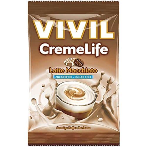 Vivil Creme Life Sugar Free Latte Macchiato Sweets 60g (4 Pack)
