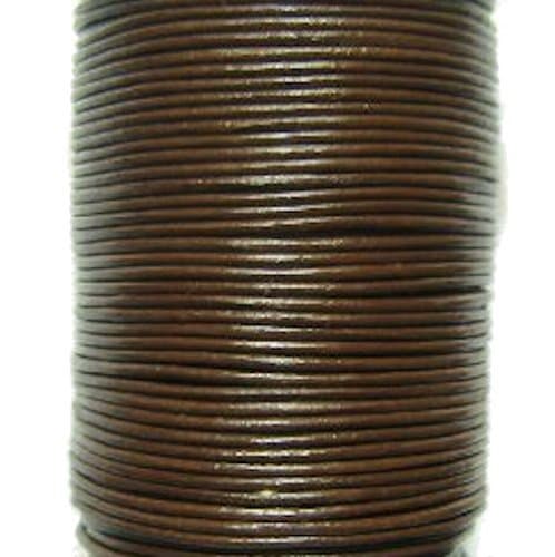 25 Meters 27 Yards 82 Feet Hank of 4mm Dark Brown Round (Many Sizes Available)