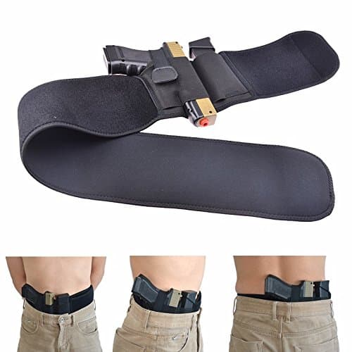 Stealth Belt Multifunction Belly Band Holster Neoprene for Concealed Carry for Women and Men Fits Glock, Sig Sauer, Ruger, Kahr, Beretta, 1911, etc （Black）