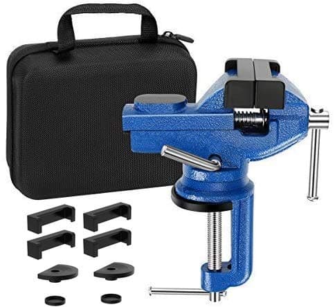ZHRMJZG Vise Universal Rotate 360° Work Clamp-on Vice Table Vise, 3"