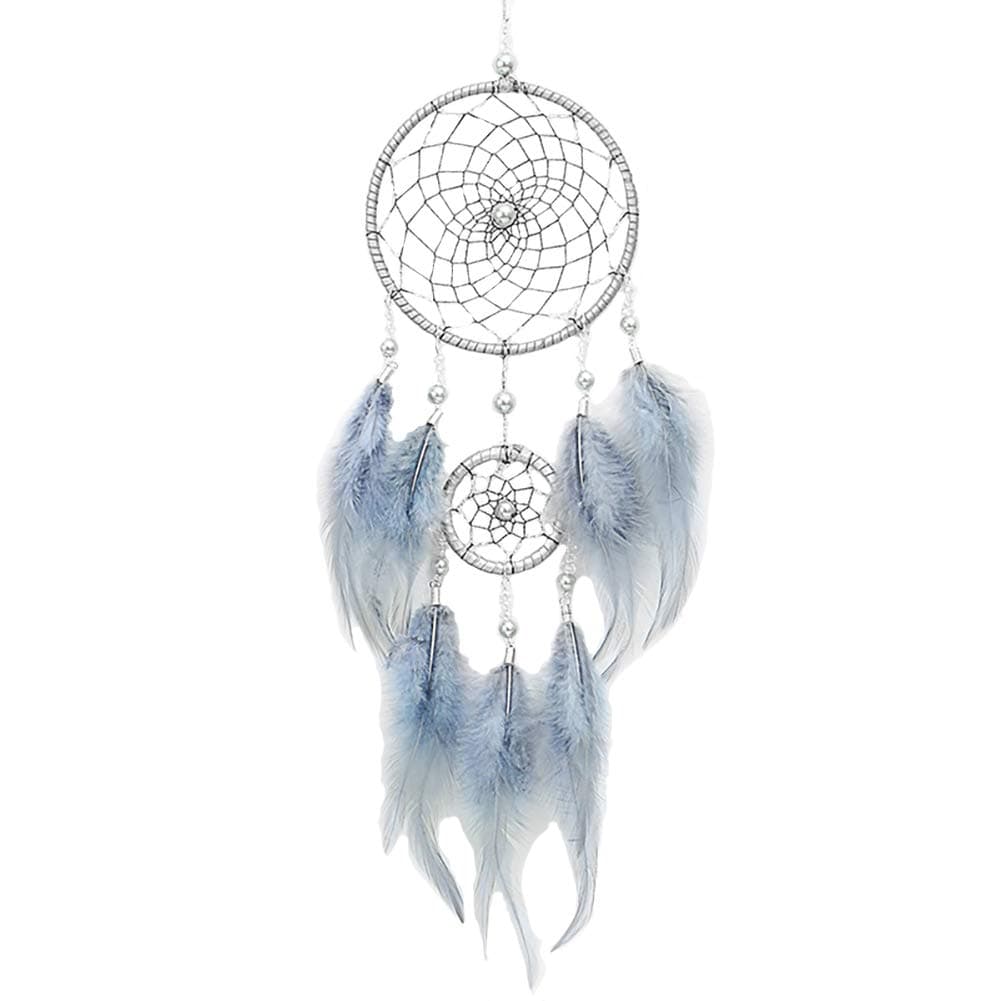 Handmade Dream Catchers Wall Hanging Feathers Ornament Car Interior Rearview Mirror Pendant