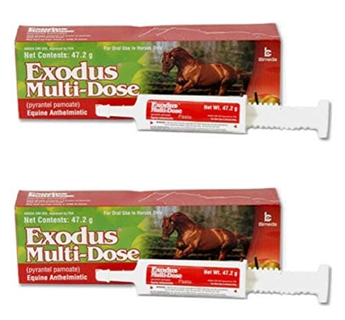 47.2gm Strongid Exodus Multi Dose Equine Paste Pyrantel Parasite Pamoate Wormer Bulk