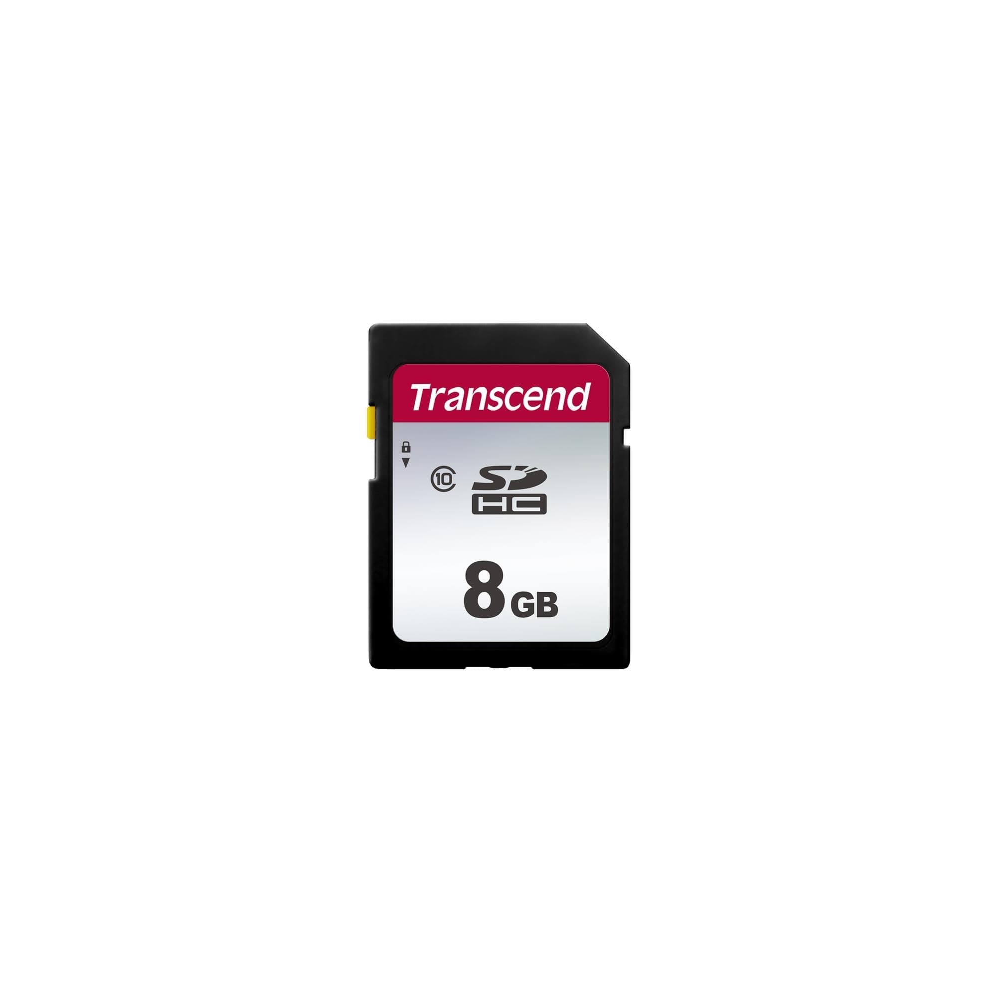Transcend Japan Transcend SD Card, 8 GB, Class 10, w/ Data Recovery Software (English Language Not Guaranteed) TS8GSDC300S