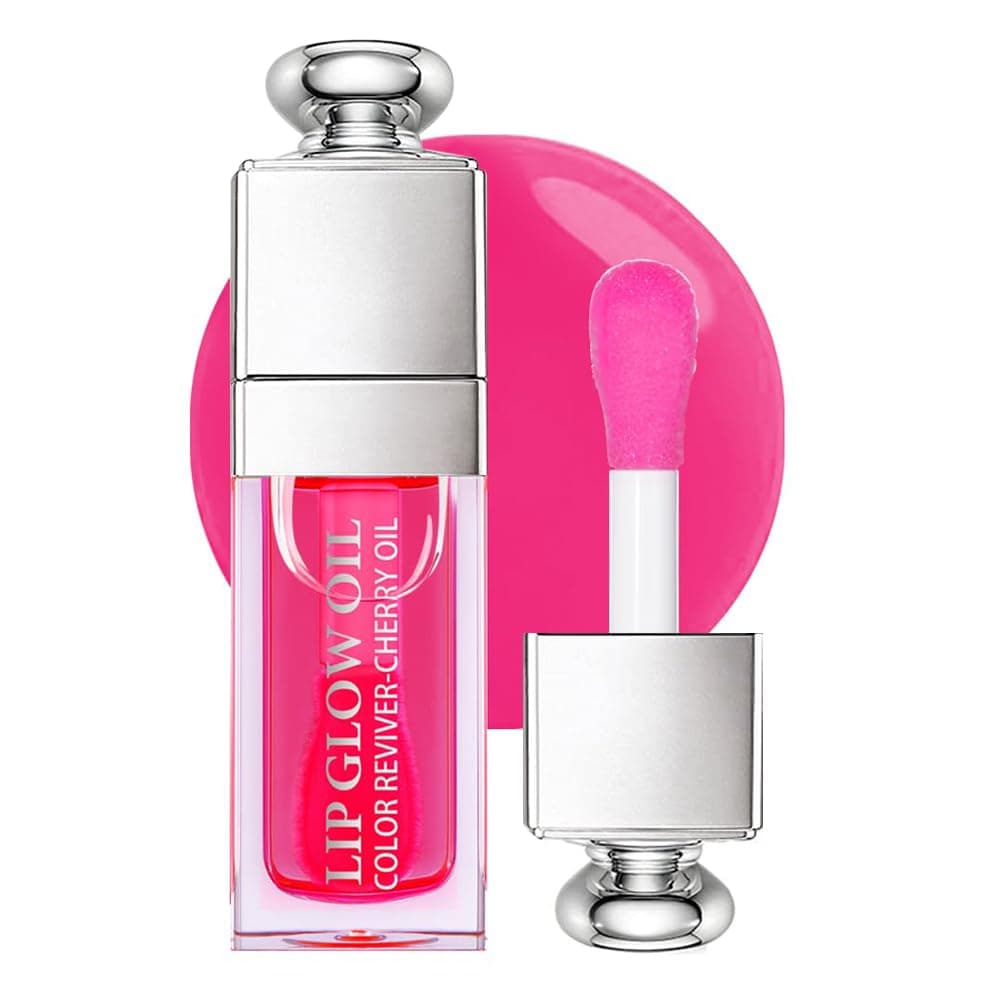 GECOMO Moisturizing lip oil that gives shine, moisturizing lip oil, nourishing and transparent lip oil for shiny lips, volumizing lip oil