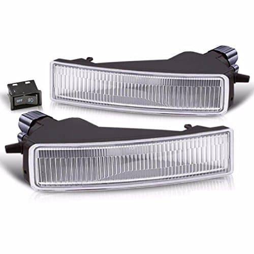 Clear Lens Fog Light Lamps Compatible with 2003-2007 Scion XB w/Switch Pair Bumper Replacement