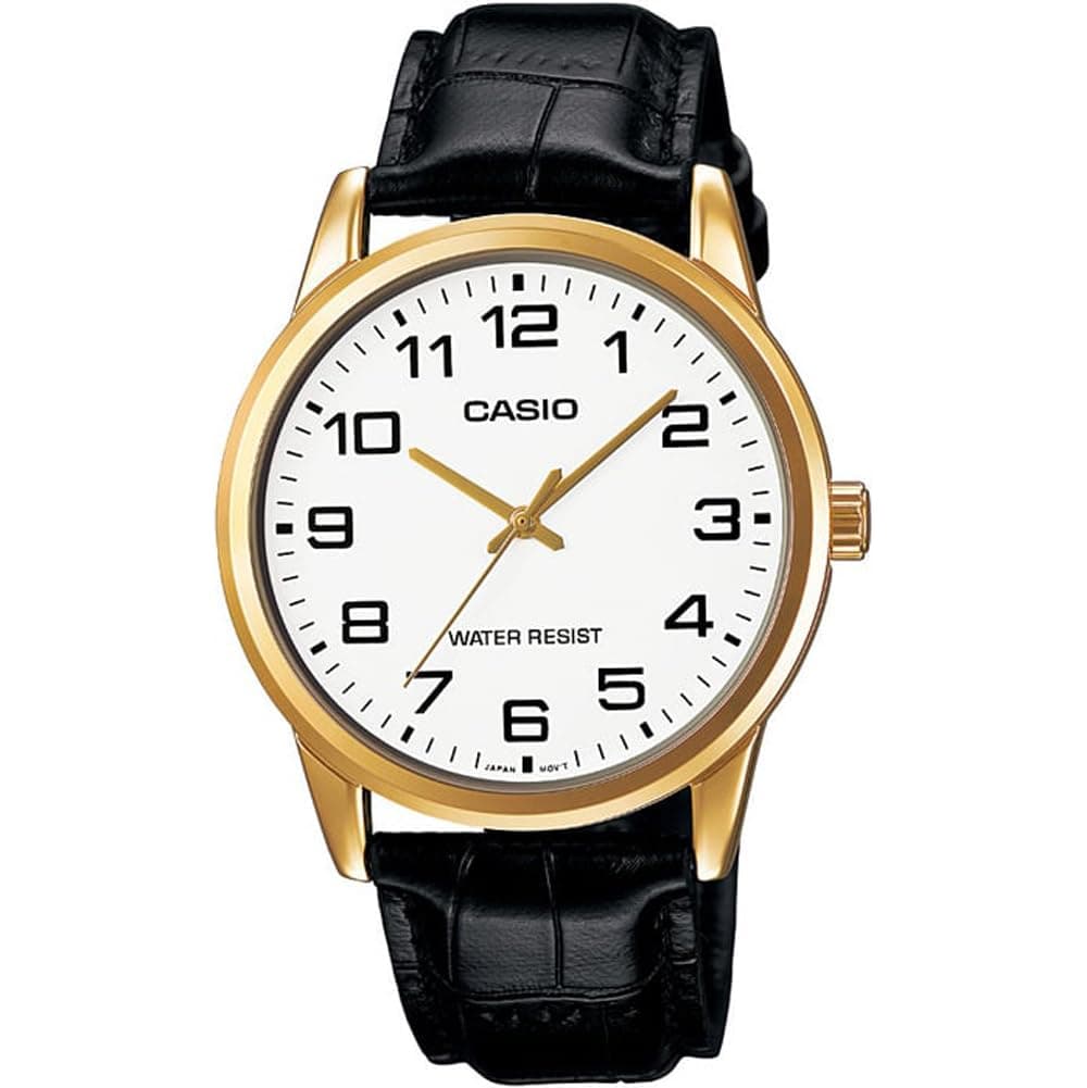 mtp-v001gl-7 – Wristwatch, for Men, Colour Black and White