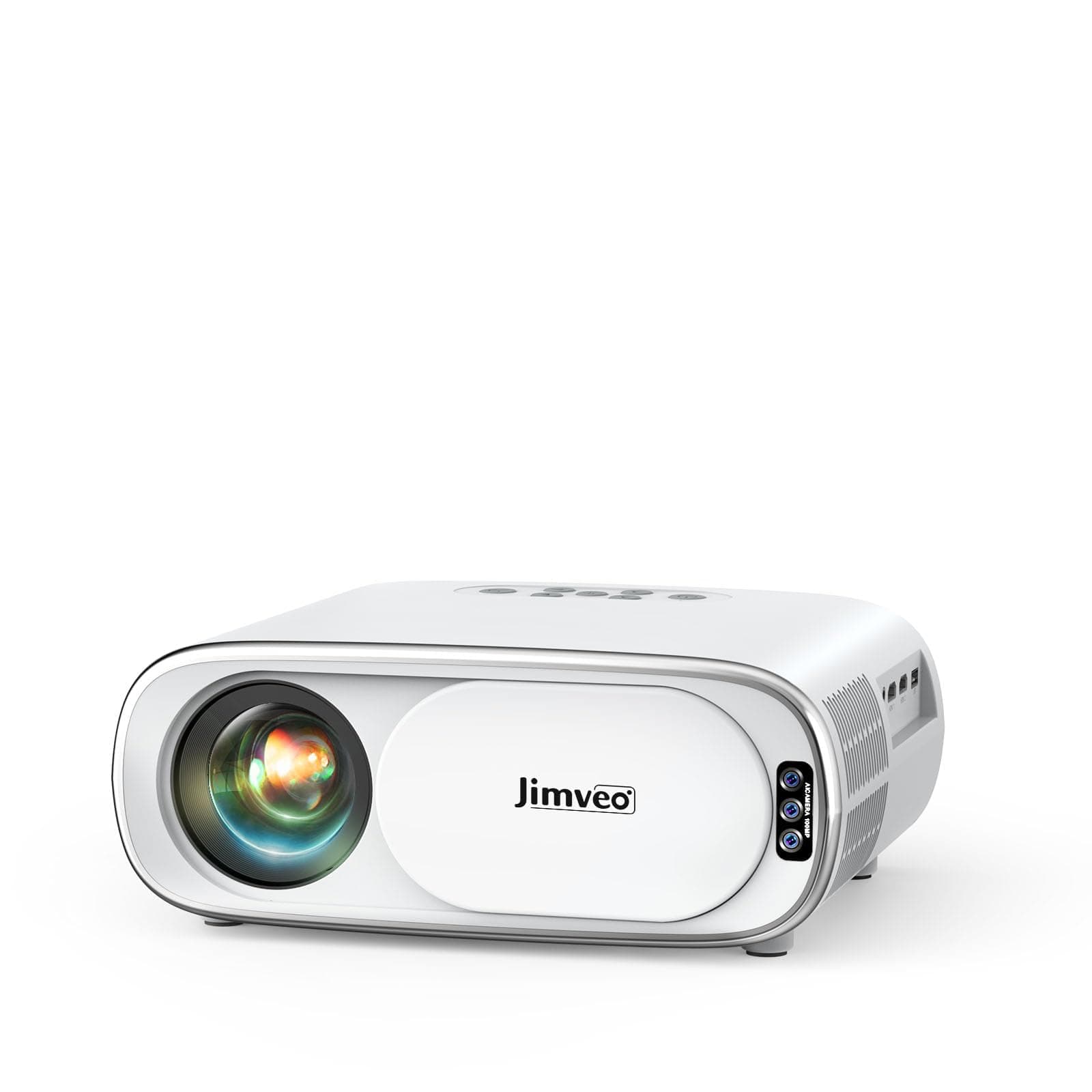 Jimveo [AI Auto Focus+Auto Lens Cap]Outdoor-Projector 4K with WiFi 6 and Bluetooth:Upgrade 850 ANSI Native 1080P Portable Projector, Auto 6D Keystone&Zoom,Home LED Movie Projector for Outdoor/Home Use