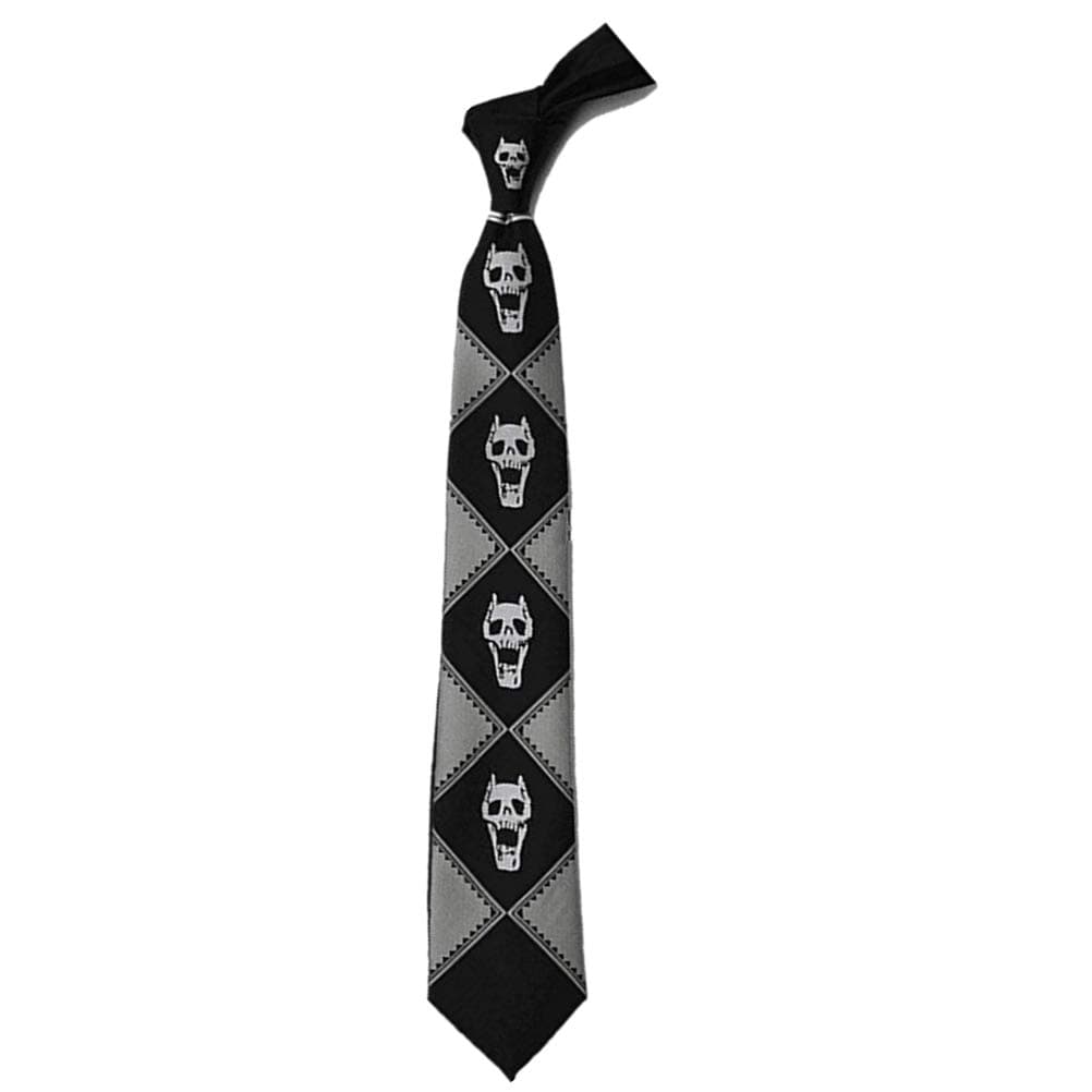 damdos Neckties for Fans of Yoshikage Skull Neck Tie Cosplay Costumes