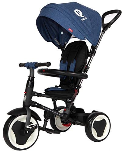 Qplay Rito Foldable Blue BabyTricycle 5 in 1