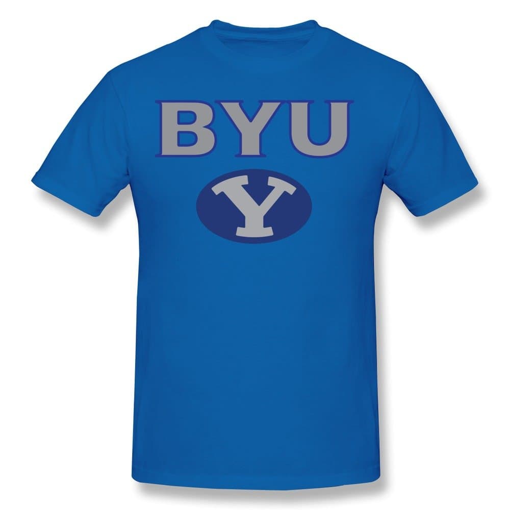 PNHK Men's Brigham Young University & BYU & Y Logo T-shirt X-Large RoyalBlue