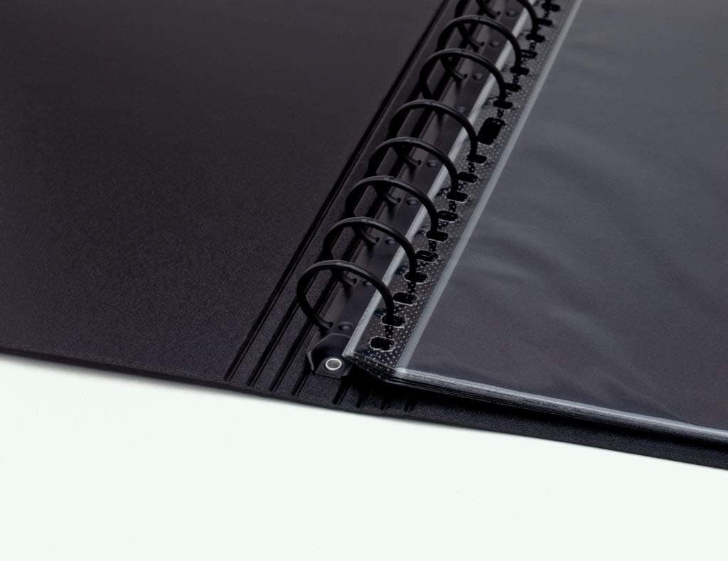 ITOYA RB-11-14 Itoya RB1114 Multi-Ring Binder, Refillable, 11 inch x 14 inch, Black, Black, 11x14