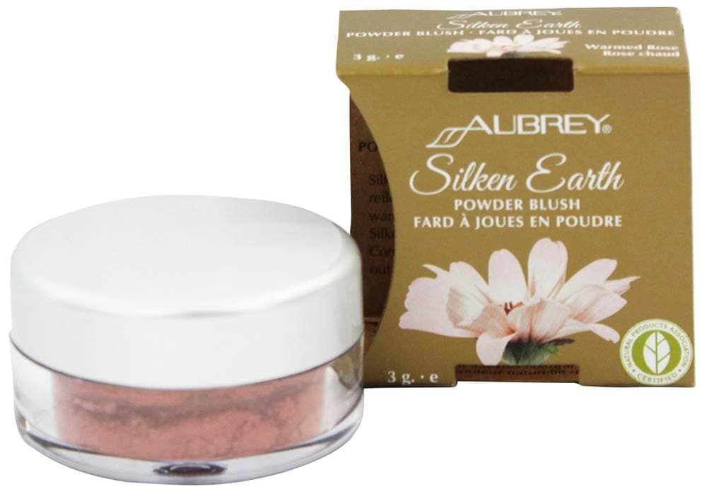 Aubrey Organics Silken Earth Powder Blush Warmed Rose - 3 g