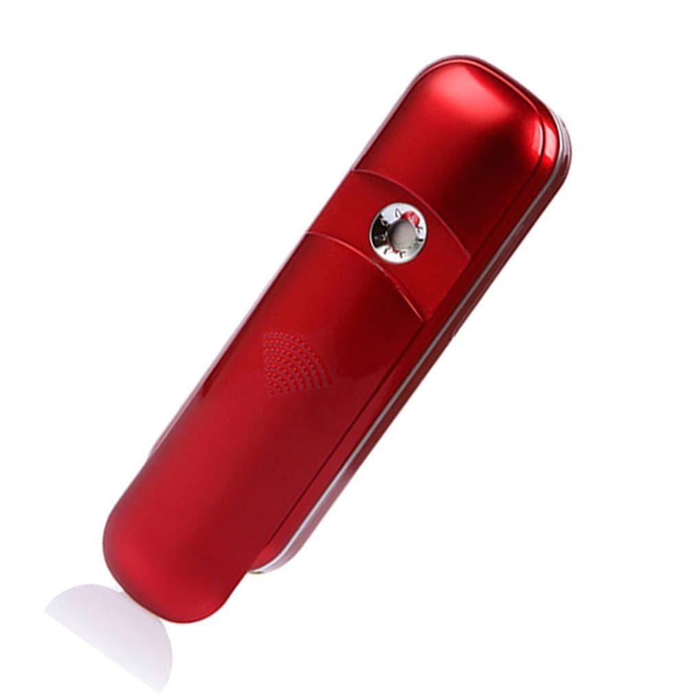 Nano Handy Mist Spray Atomization Facial Humectant Steamer Moisturize Beauty Instrument Red
