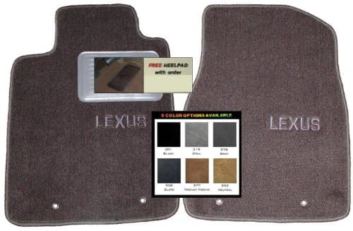 AAA Communications Lexus ES 350 ES350 OEM Floor Carpet Mats (Two Piece Front and Two Piece Rear Mats) with Lexus Embroidery Monogram - Fits Years 2007 2008 2009 2010 2011 2012 6 Colors to Choose from
