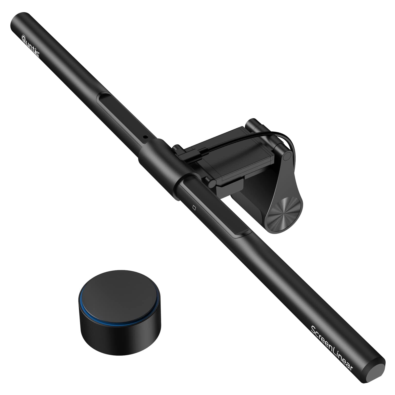 Quntis Desk Light, Monitor Light, Bar Light, 20.1 inches (51 cm), Wireless Remote Control, Automatic Dimming, 1200 Lux High Color Rendering Compatible with Curved Surfaces, USB Monitor, Hanging Type,