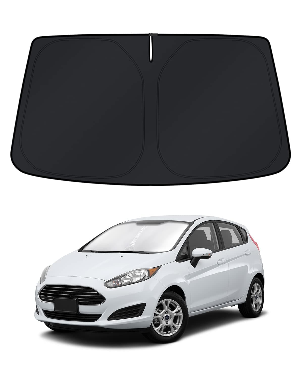 Windshield Sun Shade for Ford Fiesta 2017-2023 Window Accessories Shade Sun Cover Foldable Block UV Rays Keep Car Cooler