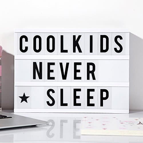 Comfy Mee DIY Cinema Light Box With 96 Letters-Free Combination-Decorative Signs-Wedding/Party/Shop Decoration Light Box,A4 Size (A4)