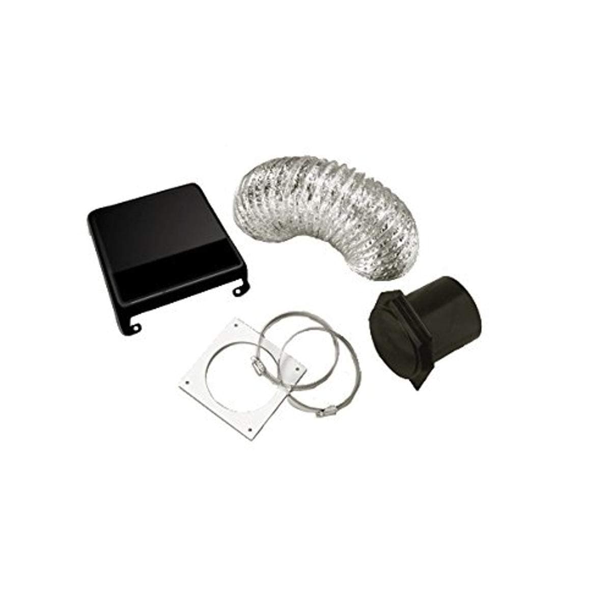 Westland Deluxe RV Dryer Vent Kit (Black Vent Cover, 7.5" L x W x H, Fits WD2100XC/XCP, WD2000S, AS66VX)
